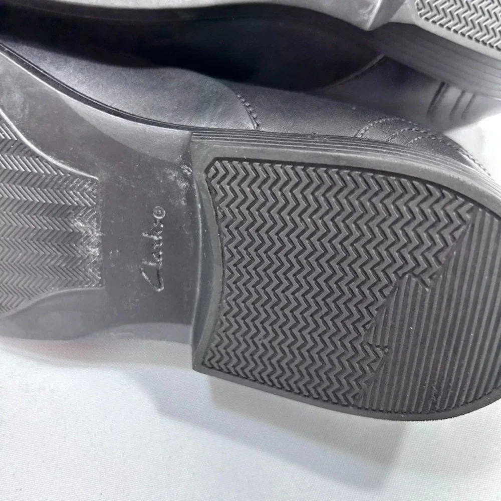 Clarks  Collection Clarkslite Ave Loafers‎ Black Men's Shoes Leather US 10M
